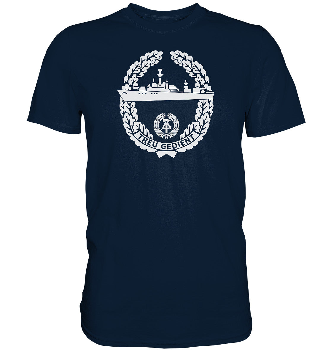 DDR Ostalgie Shirt Unisex • NVA-ORDEN - TREU GEDIENT - MARINE, SEESTREITKRÄFTE