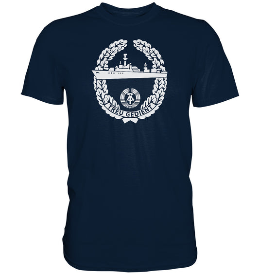 DDR Ostalgie Shirt Unisex • NVA-ORDEN - TREU GEDIENT - MARINE, SEESTREITKRÄFTE
