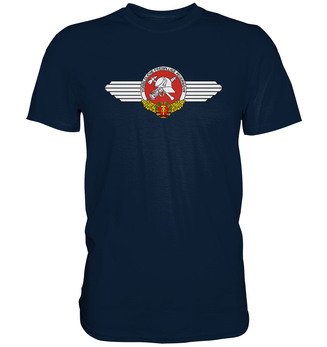 DDR Ostalgie Shirt Unisex • VORBILDLICHE FREIWILLIGE FEUERWEHR DER DDR