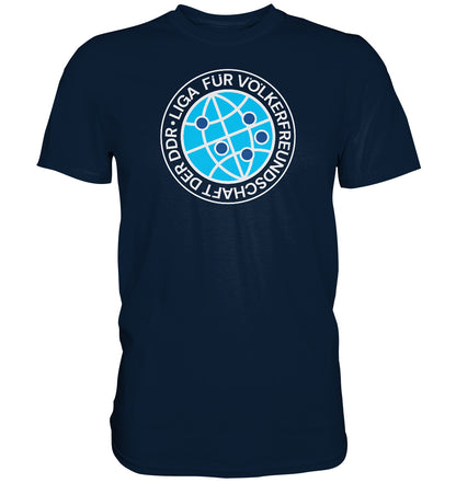 DDR Ostalgie Shirt Unisex • LIGA FÜR VÖLKERFREUNDSCHAFT DER DDR