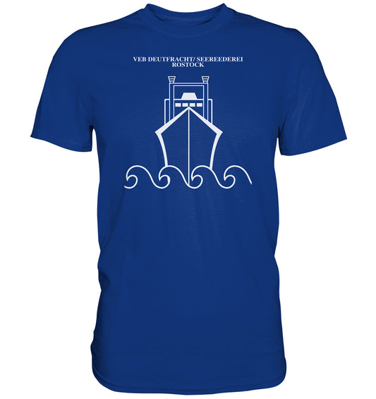 DDR Ostalgie Shirt Unisex • VEB DEUTFRACHT SEEREEDEREI ROSTOCK