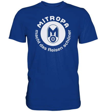 DDR Ostalgie Shirt Unisex • MITROPA MACHT DAS REISEN SCHÖNER - dunkel