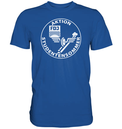 DDR Ostalgie Shirt Unisex • FDJ AKTION STUDENTENSOMMER