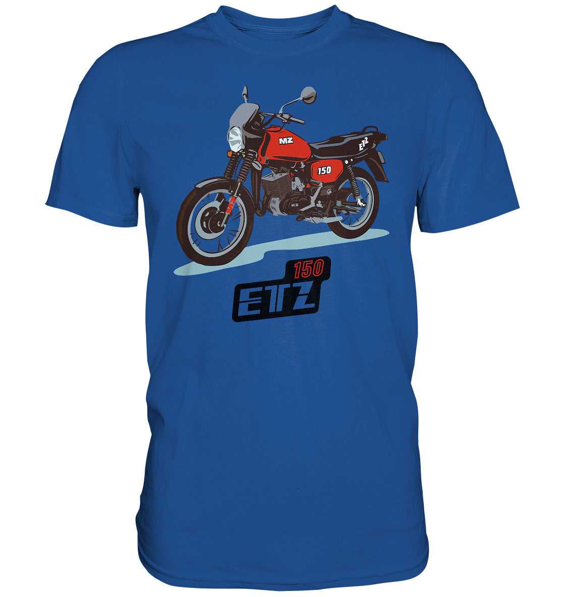 DDR Ostalgie Shirt Unisex • MZ ETZ 150 ROT (ORIGINAL DDR-PLAKAT)