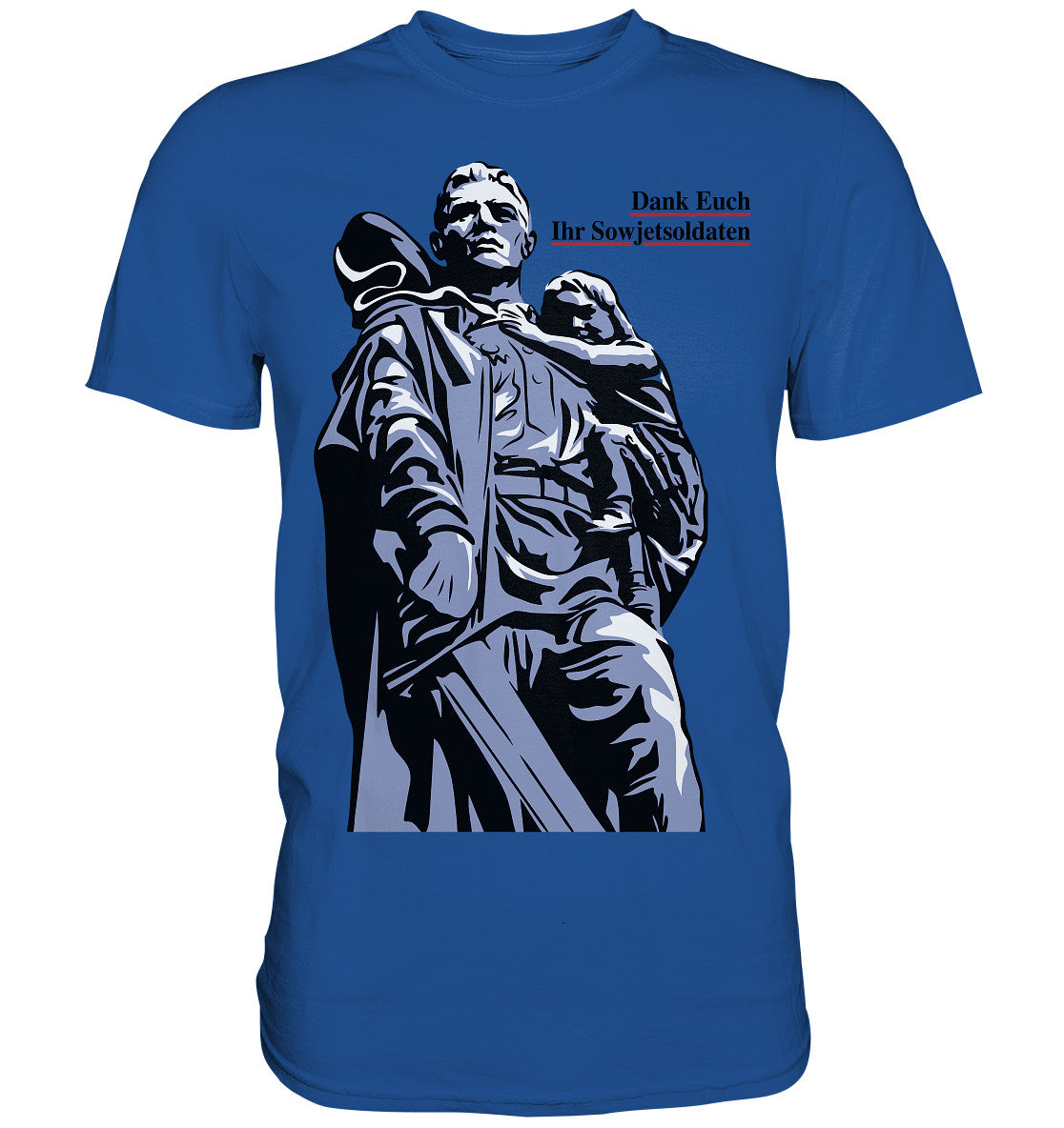 DDR Ostalgie Shirt Unisex • DANK EUCH IHR SOWJETSOLDATEN (DDR ORIGINAL-PLAKAT)