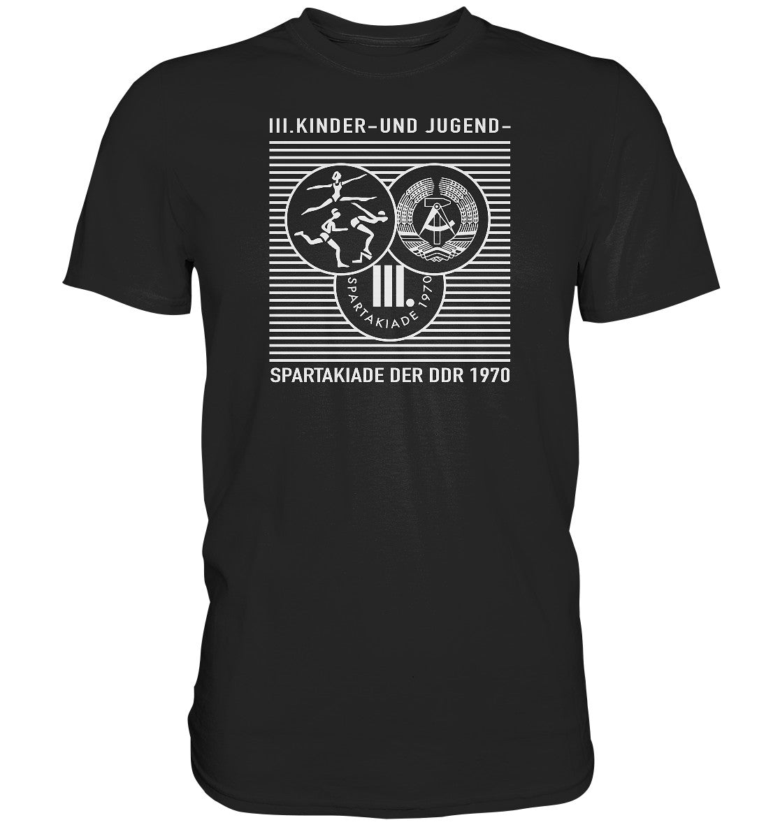 DDR Ostalgie Shirt Unisex • DDR KINDER- UND JUGENDSPARTAKIADE 1970