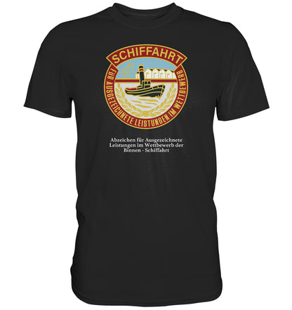 PREMIUM SHIRT UNISEX • BINNEN-SCHIFFAHRT - ABZEICHEN FÜR AUSGEZEICHNETE LEISTUNGEN