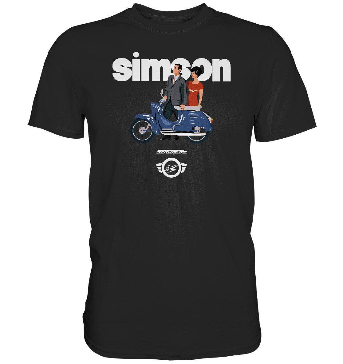DDR Ostalgie Shirt Unisex • SIMSON SCHWALBE - ORIGINAL WERBUNG 1964