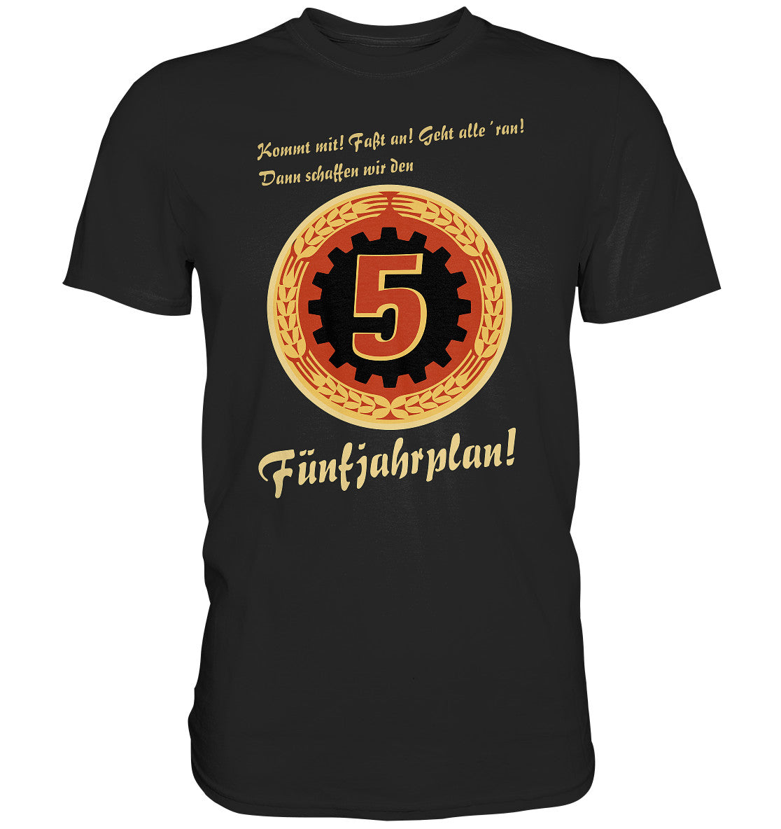DDR Ostalgie Shirt Unisex • FÜNFJAHRPLAN
