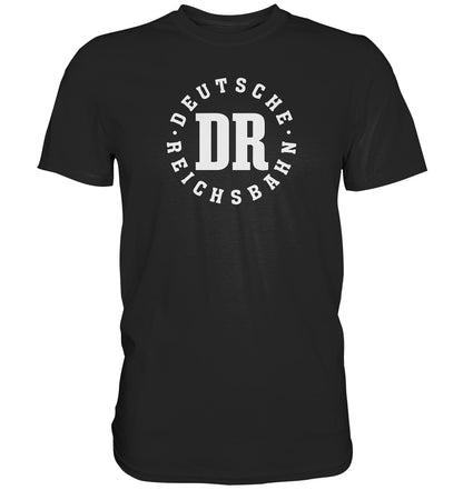 DDR Ostalgie Shirt Unisex • DR - DEUTSCHE REICHSBAHN - dunkel