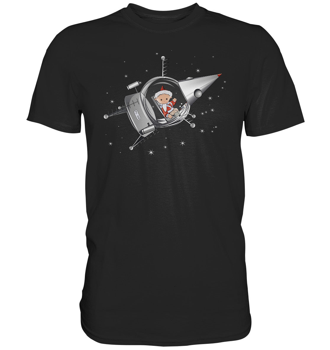 DDR Ostalgie Shirt Unisex • UNSER SANDMÄNNCHEN - IM KOSMOS (PU-358)