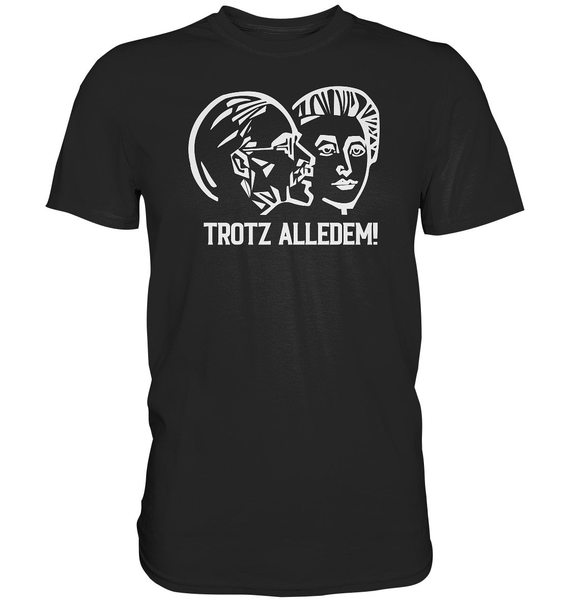 DDR Ostalgie Shirt Unisex • DDR STAATSRATSGEBÄUDE - TROTZ ALLEDEM!