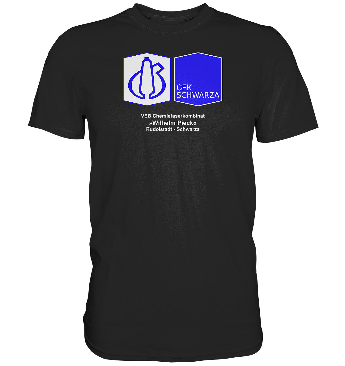 DDR Ostalgie Shirt Unisex • VEB CHEMIEFASERKOMBINAT RUDOLSTADT-SCHWARZA