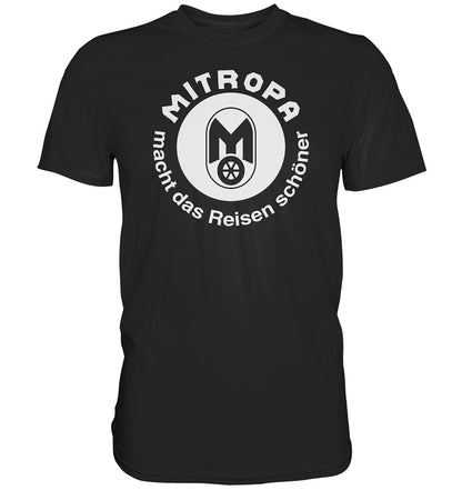 DDR Ostalgie Shirt Unisex • MITROPA MACHT DAS REISEN SCHÖNER - dunkel