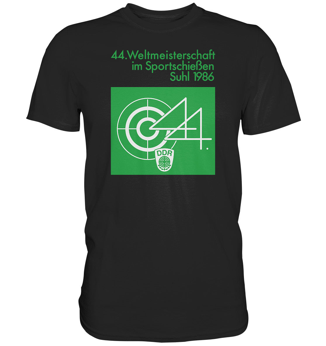 DDR Ostalgie Shirt Unisex • WELTMEISTERSCHAFT SPORTSCHIESSEN SUHL 1986