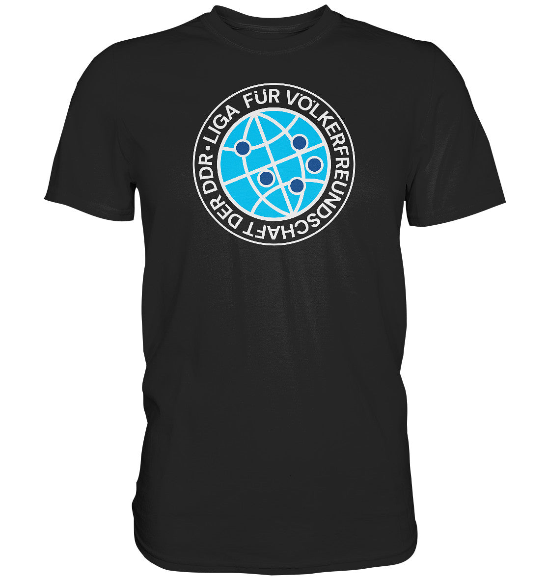 DDR Ostalgie Shirt Unisex • LIGA FÜR VÖLKERFREUNDSCHAFT DER DDR