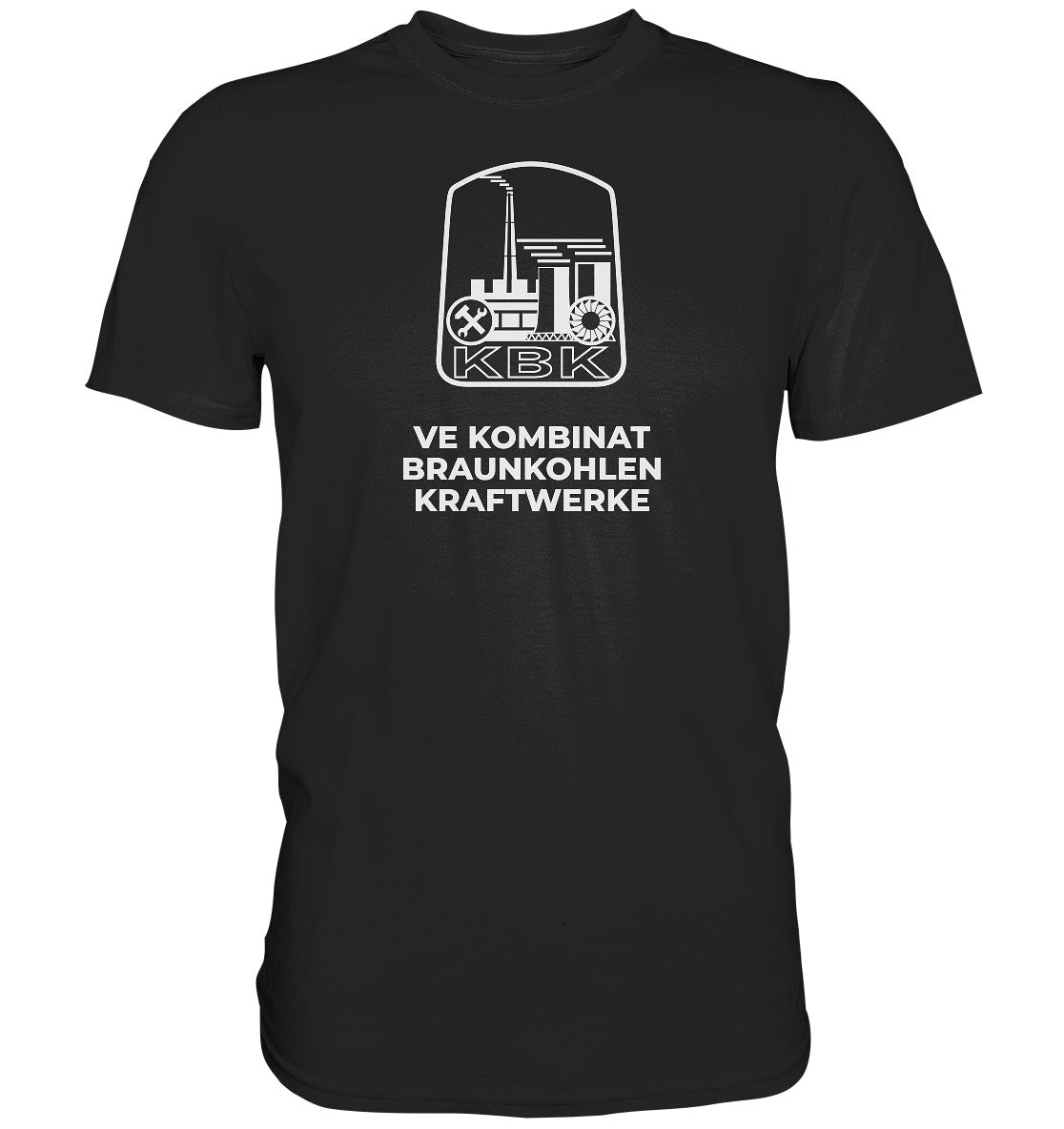 DDR Ostalgie Shirt Unisex • VE KOMBINAT BRAUNKOHLENKRAFTWERKE JÄNSCHWALDE