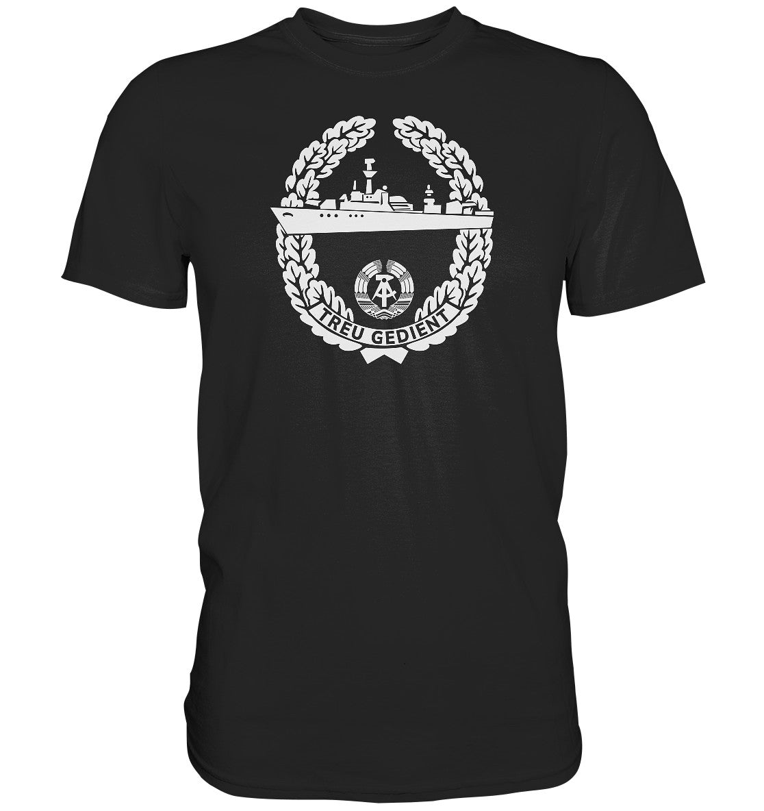 DDR Ostalgie Shirt Unisex • NVA-ORDEN - TREU GEDIENT - MARINE, SEESTREITKRÄFTE