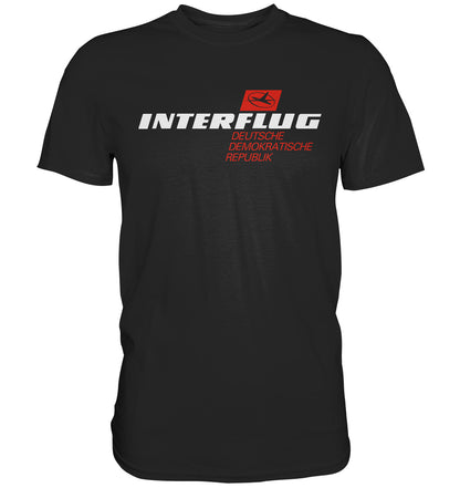 DDR Ostalgie Shirt Unisex • INTERFLUG - dunkel
