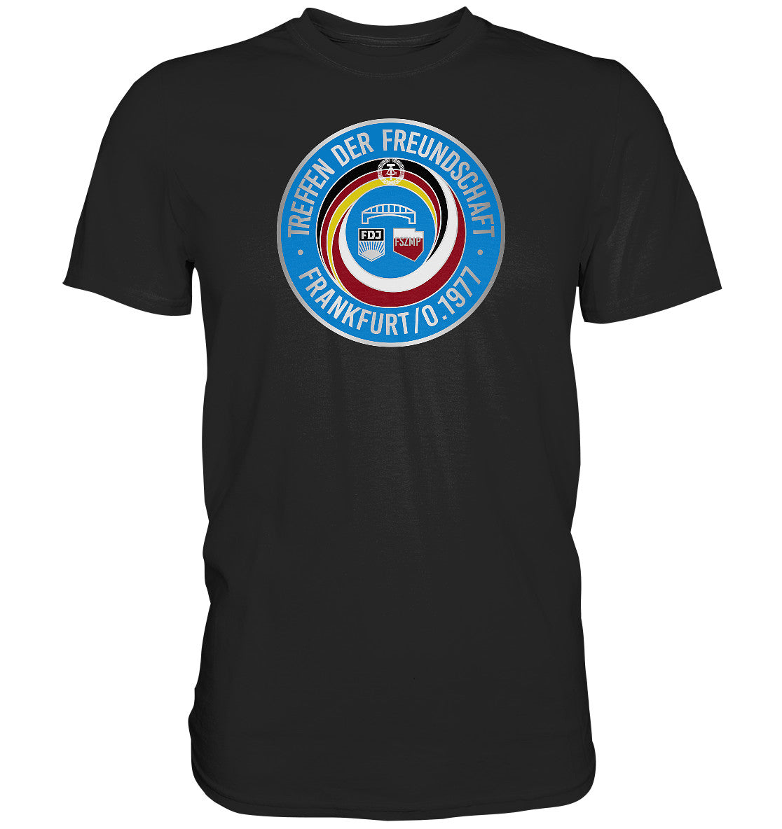 DDR Ostalgie Shirt Unisex • TREFFEN DER FREUNDSCHAFT -  JUGEND DER DDR & VR POLEN 1977
