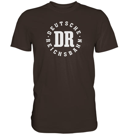 DDR Ostalgie Shirt Unisex • DR - DEUTSCHE REICHSBAHN - dunkel