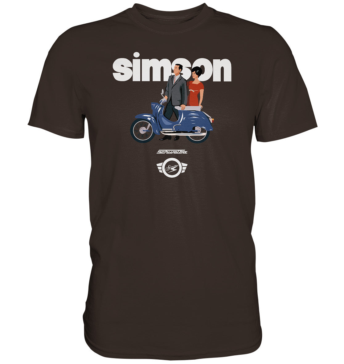 DDR Ostalgie Shirt Unisex • SIMSON SCHWALBE - ORIGINAL WERBUNG 1964
