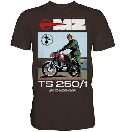 DDR Ostalgie Shirt Unisex • MZ TS 250 (ORIGINAL DDR-PLAKAT)