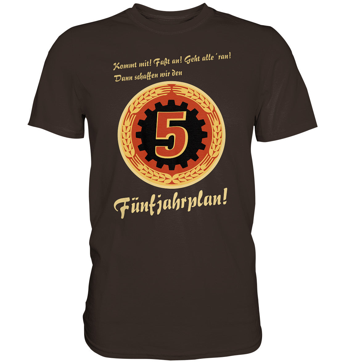 DDR Ostalgie Shirt Unisex • FÜNFJAHRPLAN