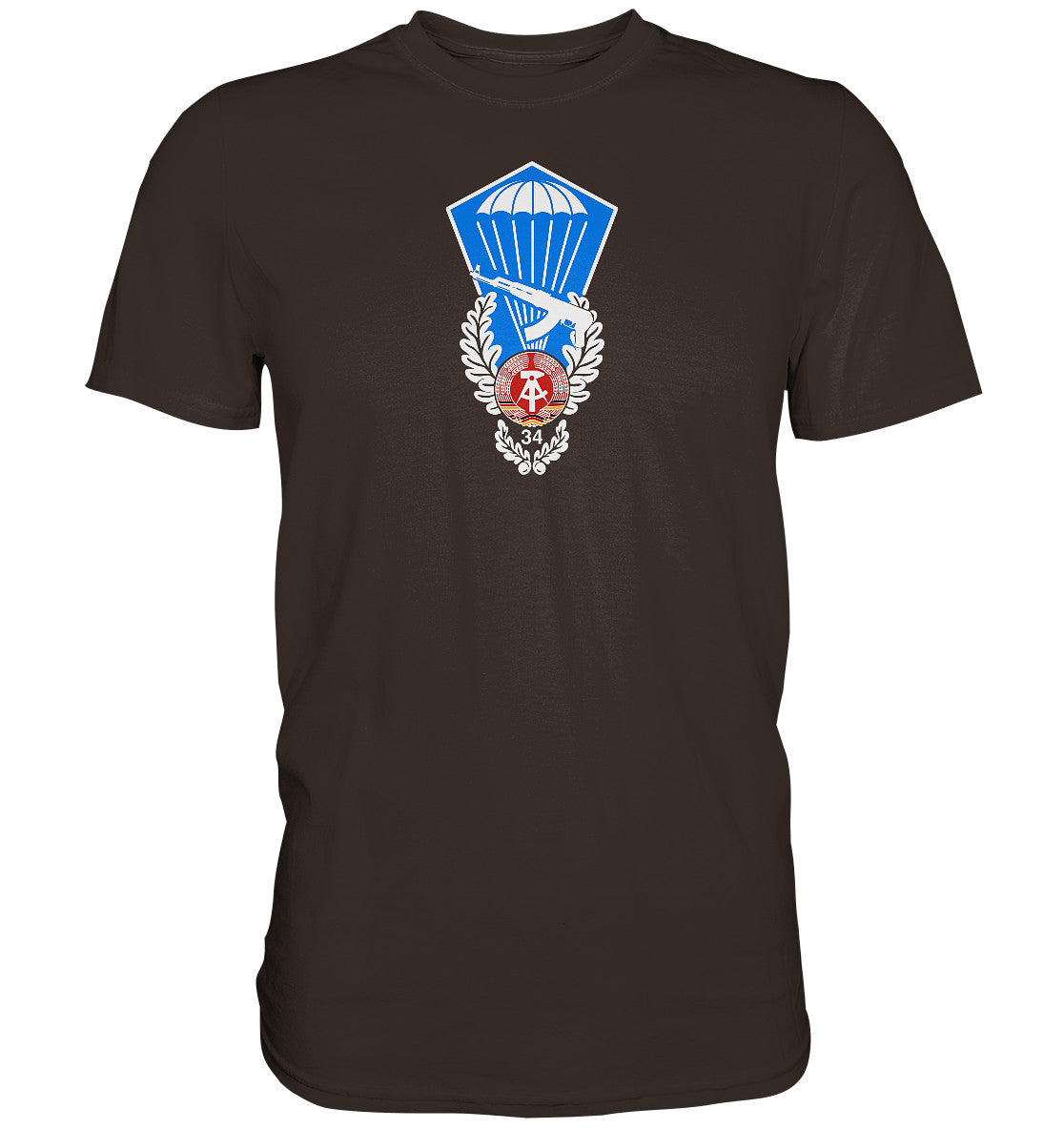 DDR Ostalgie Shirt Unisex • NVA SPRUNGABZEICHEN