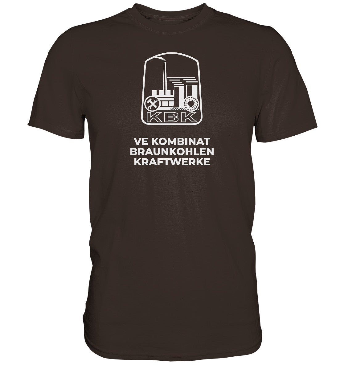 DDR Ostalgie Shirt Unisex • VE KOMBINAT BRAUNKOHLENKRAFTWERKE JÄNSCHWALDE
