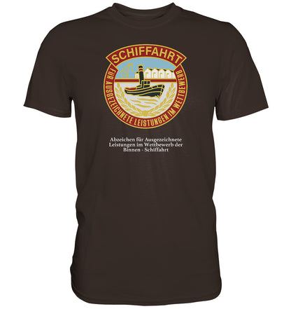 PREMIUM SHIRT UNISEX • BINNEN-SCHIFFAHRT - ABZEICHEN FÜR AUSGEZEICHNETE LEISTUNGEN