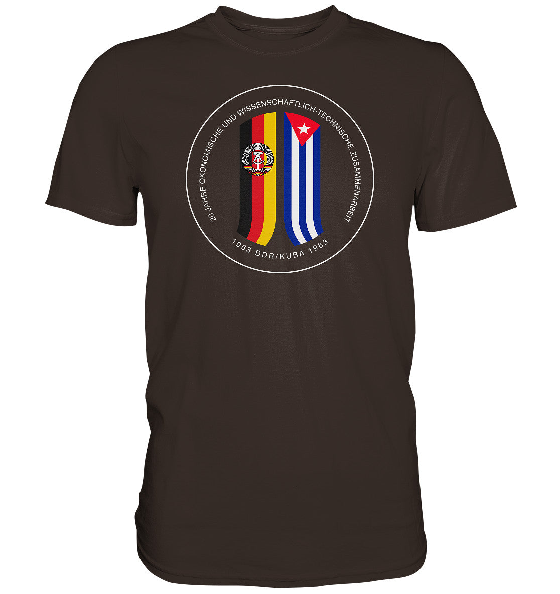 DDR Ostalgie Shirt Unisex • 20 JAHRE ZUSAMMENARBEIT DDR-KUBA