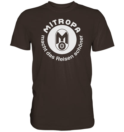 DDR Ostalgie Shirt Unisex • MITROPA MACHT DAS REISEN SCHÖNER - dunkel