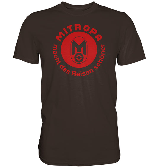 DDR Ostalgie Shirt Unisex • MITROPA MACHT DAS REISEN SCHÖNER - dunkel