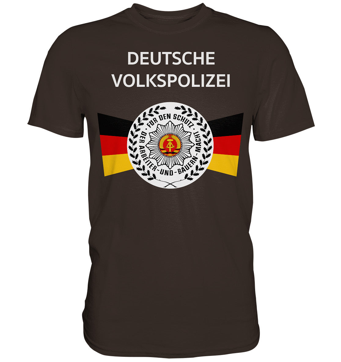 DDR Ostalgie Shirt Unisex • DEUTSCHE VOLKSPOLIZEI - ORIGINAL WIMPEL