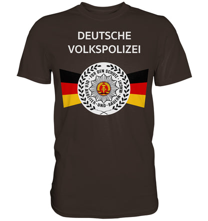 DDR Ostalgie Shirt Unisex • DEUTSCHE VOLKSPOLIZEI - ORIGINAL WIMPEL
