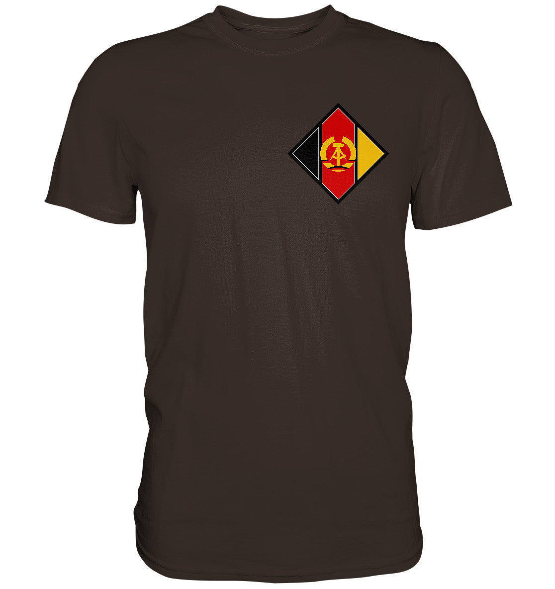 DDR Ostalgie Shirt Unisex • NVA LUFSTSTREITKRÄFTE - BRUST BADGE