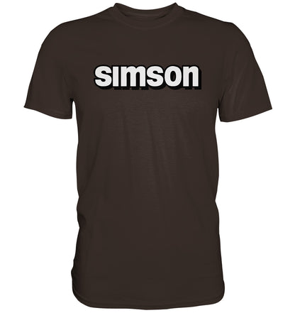 DDR Ostalgie Shirt Unisex • SIMSON - SCHRIFTZUG