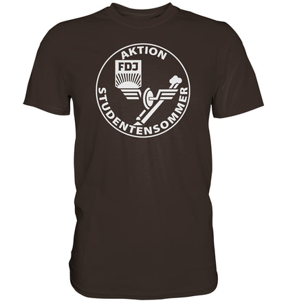 DDR Ostalgie Shirt Unisex • FDJ AKTION STUDENTENSOMMER