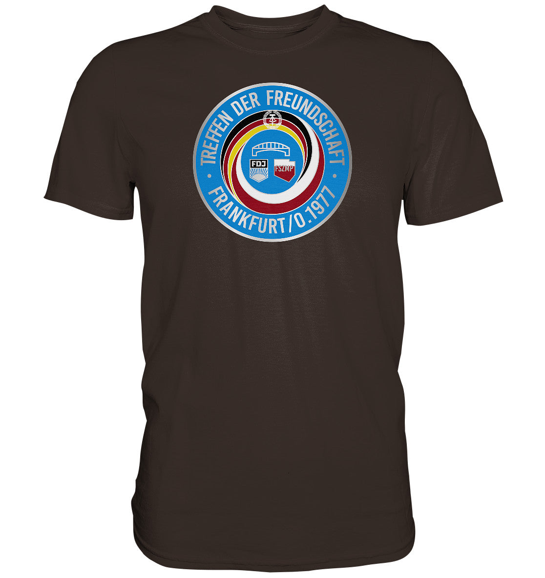 DDR Ostalgie Shirt Unisex • TREFFEN DER FREUNDSCHAFT -  JUGEND DER DDR & VR POLEN 1977