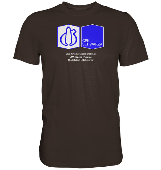 DDR Ostalgie Shirt Unisex • VEB CHEMIEFASERKOMBINAT RUDOLSTADT-SCHWARZA
