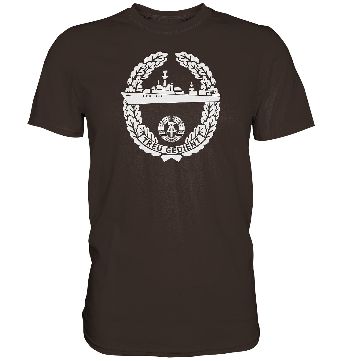 DDR Ostalgie Shirt Unisex • NVA-ORDEN - TREU GEDIENT - MARINE, SEESTREITKRÄFTE
