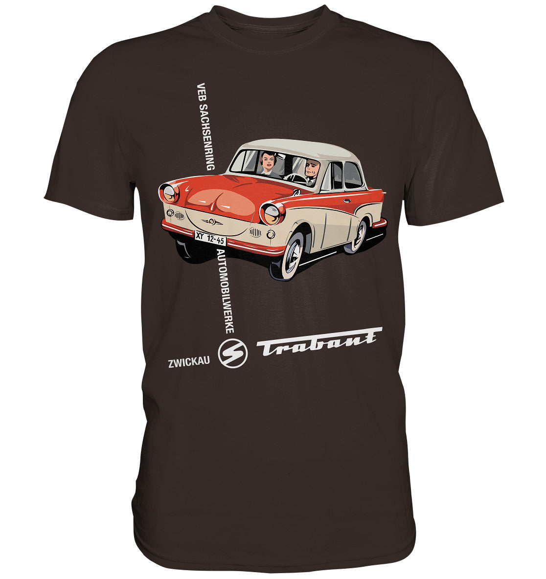 DDR Ostalgie Shirt Unisex • VEB SACHSENRING ZWICKAU TRABANT