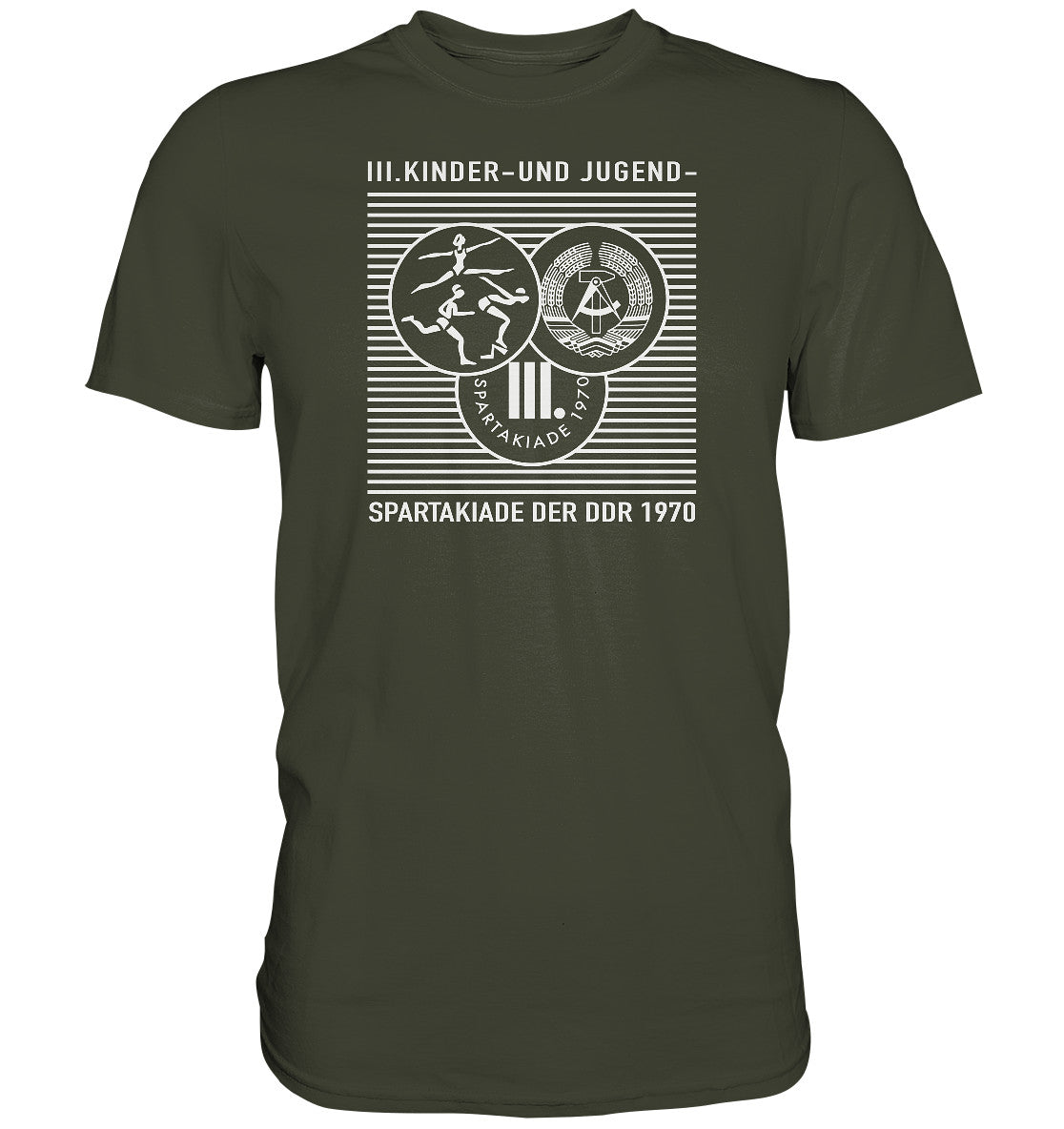 DDR Ostalgie Shirt Unisex • DDR KINDER- UND JUGENDSPARTAKIADE 1970