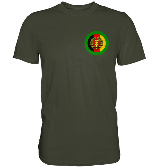 DDR Ostalgie Shirt Unisex • NVA GRENZTRUPPEN - BRUST BADGE