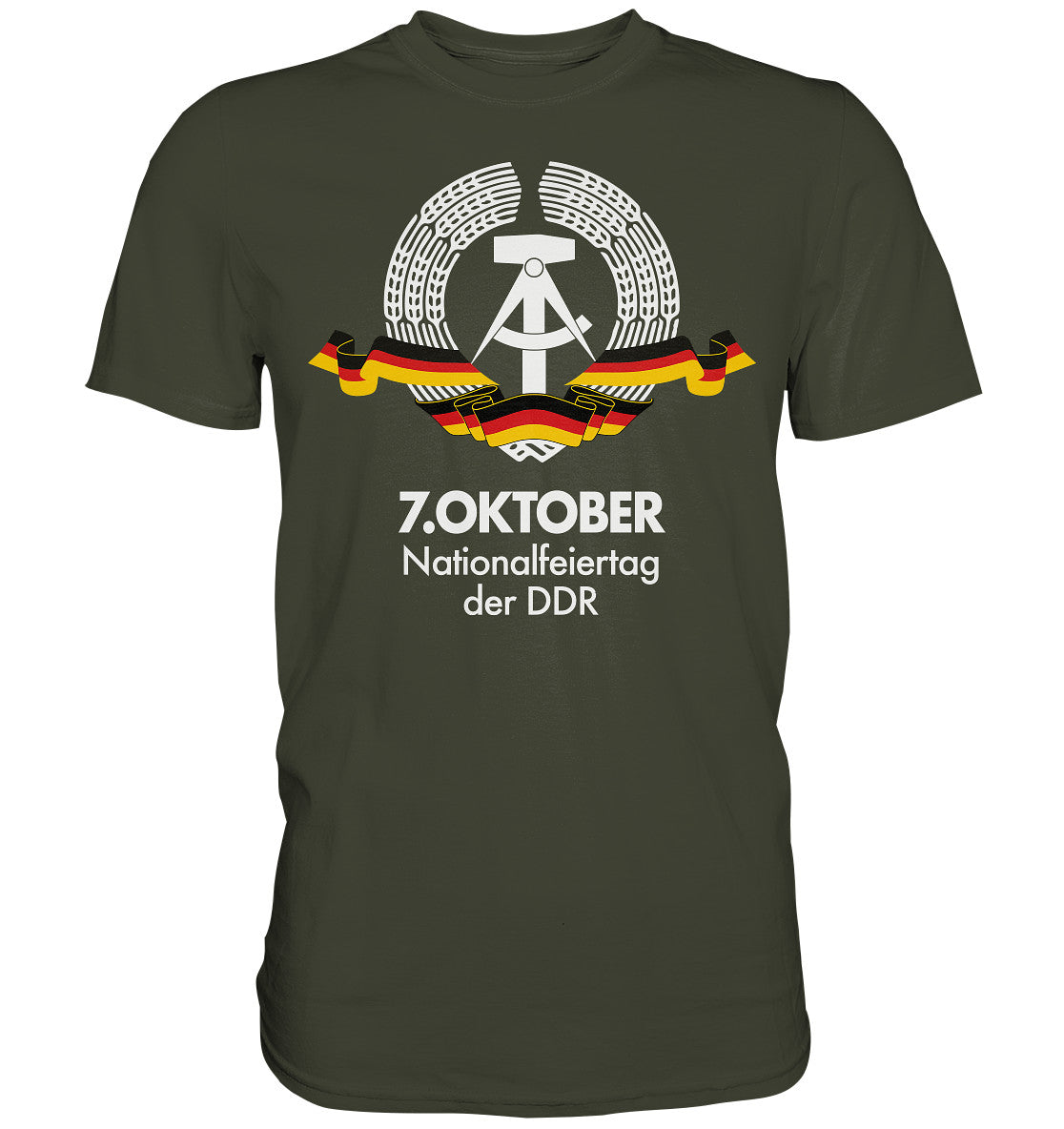 DDR Ostalgie Shirt Unisex • NATIONALFEIERTAG DER DDR - 7. OKTOBER