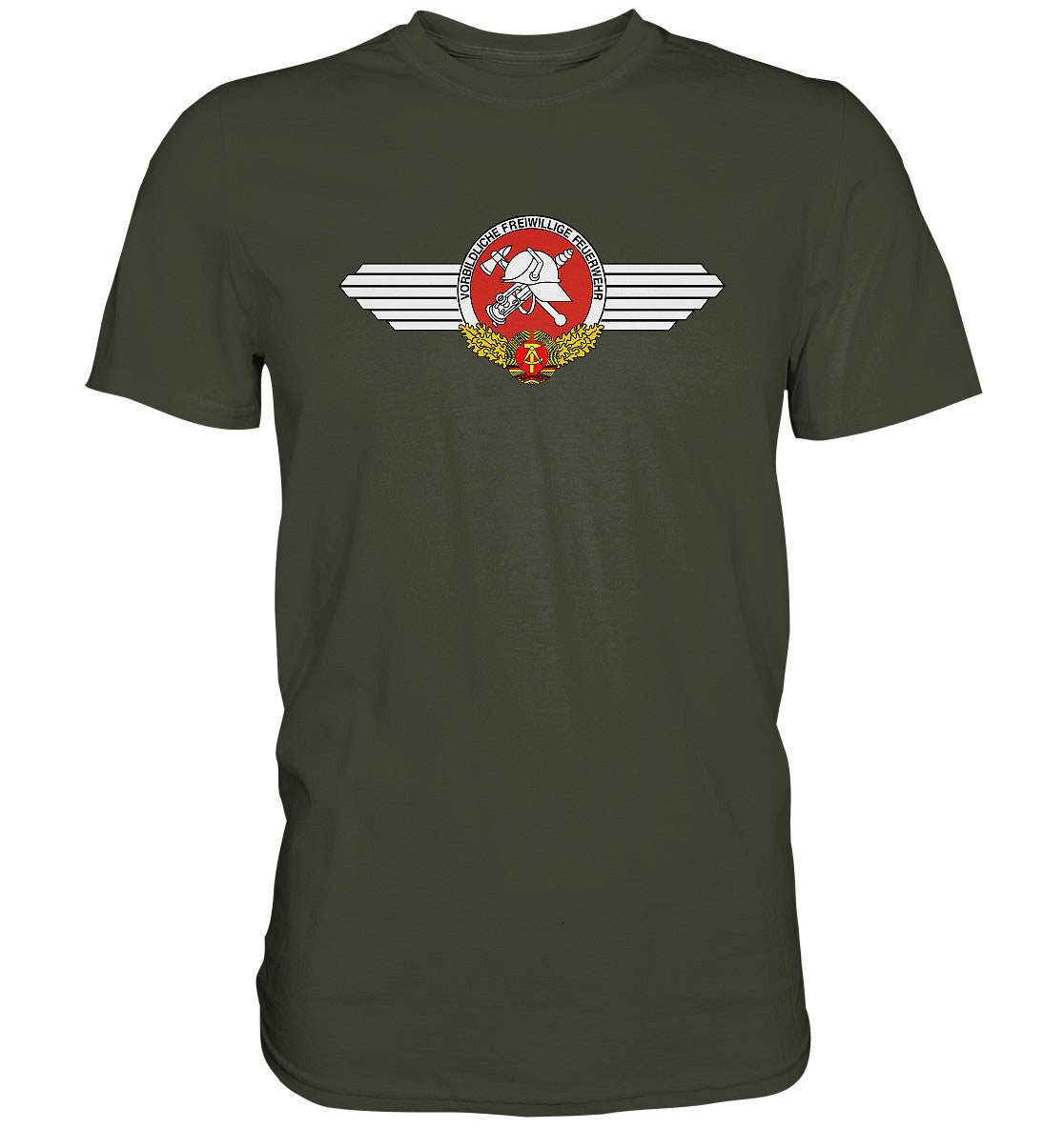 DDR Ostalgie Shirt Unisex • VORBILDLICHE FREIWILLIGE FEUERWEHR DER DDR