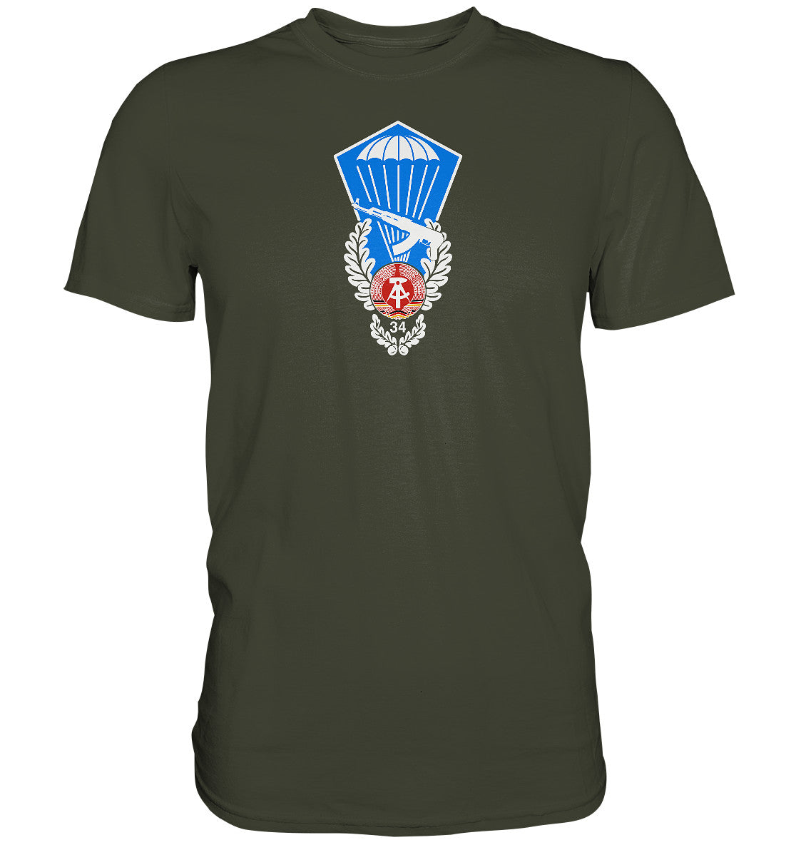 DDR Ostalgie Shirt Unisex • NVA SPRUNGABZEICHEN