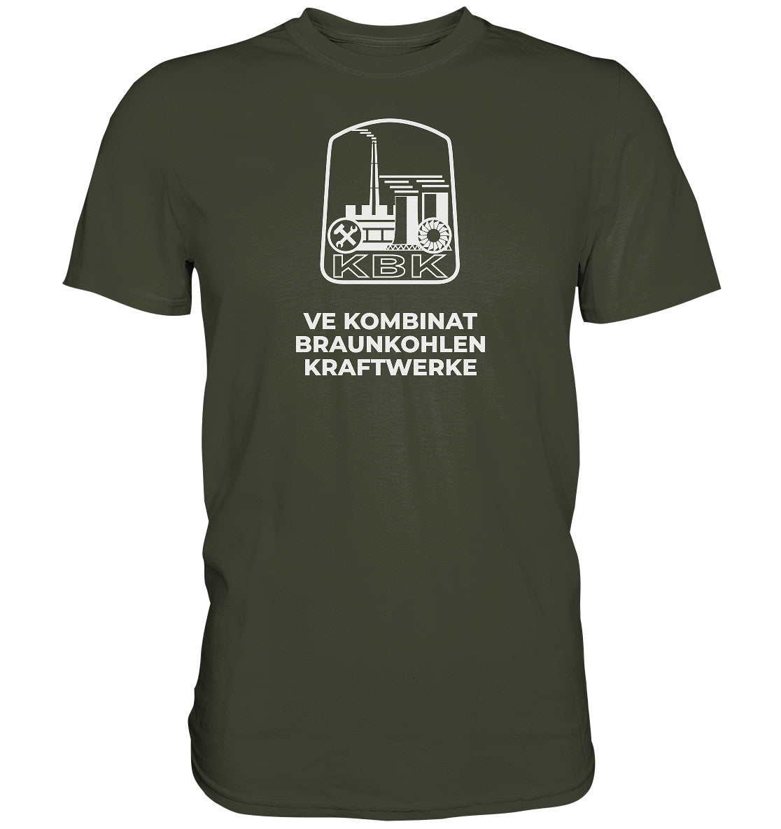 DDR Ostalgie Shirt Unisex • VE KOMBINAT BRAUNKOHLENKRAFTWERKE JÄNSCHWALDE