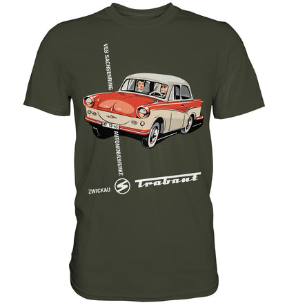 DDR Ostalgie Shirt Unisex • VEB SACHSENRING ZWICKAU TRABANT